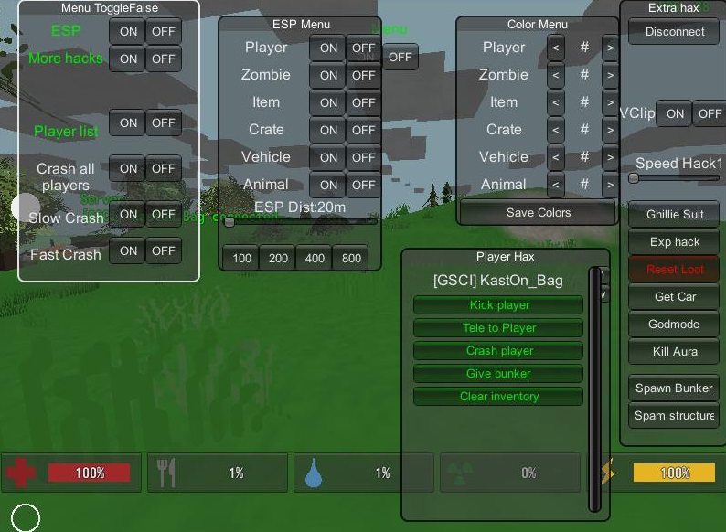 Чит ХакСервер для Unturned 3.0